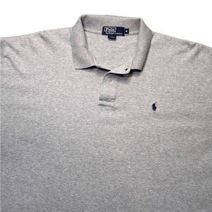 Vintage collector item Polo by Ralph Lauren Men's Grey Polo Shirt